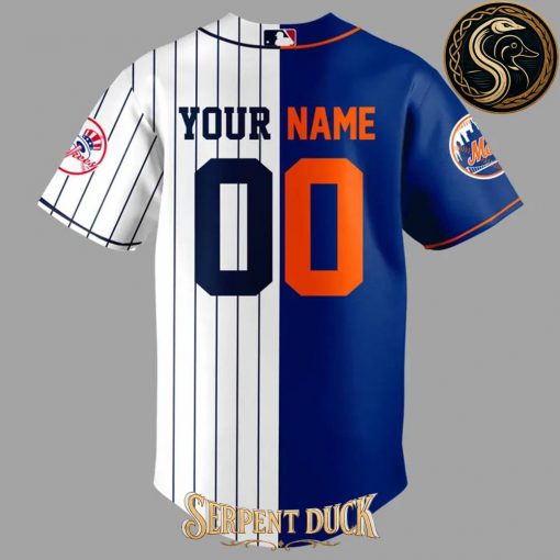 MLB 2025 New York Subway Series Yankees x Mets Baseball Jersey