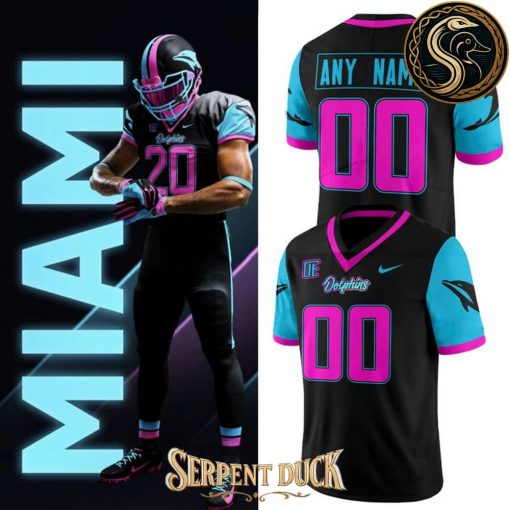 Miami Dolphins “Miami Vice” 2025 NFL Rivalries Football Jersey