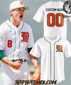 Miami Hurricanes Custom Baseball Jersey