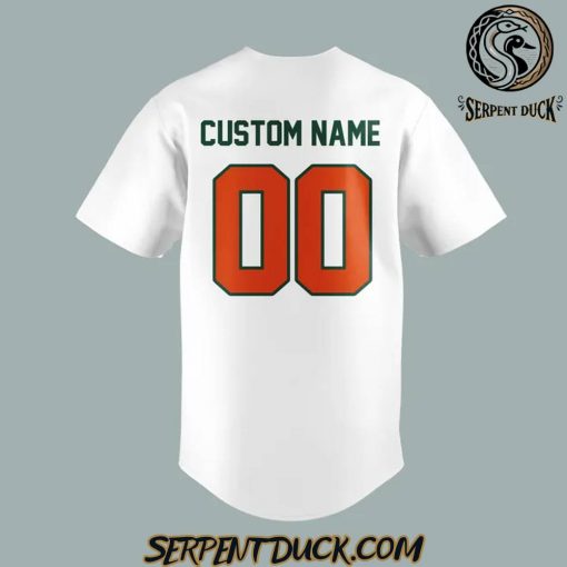 Miami Hurricanes Custom Baseball Jersey