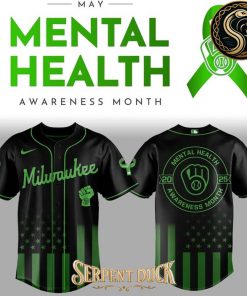 Milwaukee Brewers x Mental Health Awareness Month 2025 Baseball Jersey