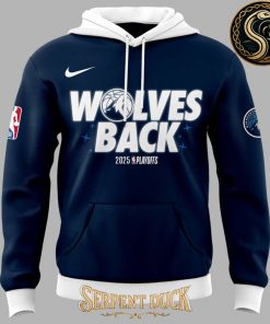 Minnesota Timberwolves 2025 Playoffs “Wolves Back” Hoodie