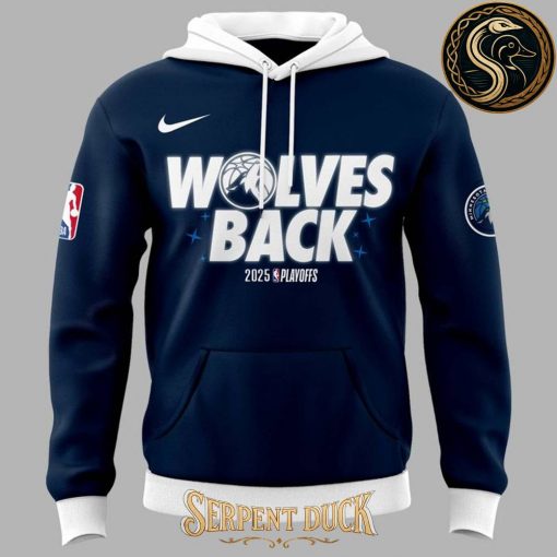 Minnesota Timberwolves 2025 Playoffs “Wolves Back” Hoodie