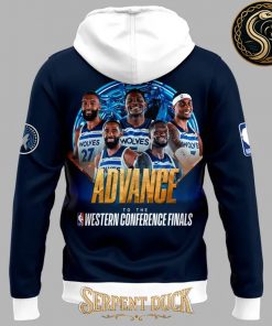 Minnesota Timberwolves 2025 Playoffs Wolves Back Hoodie