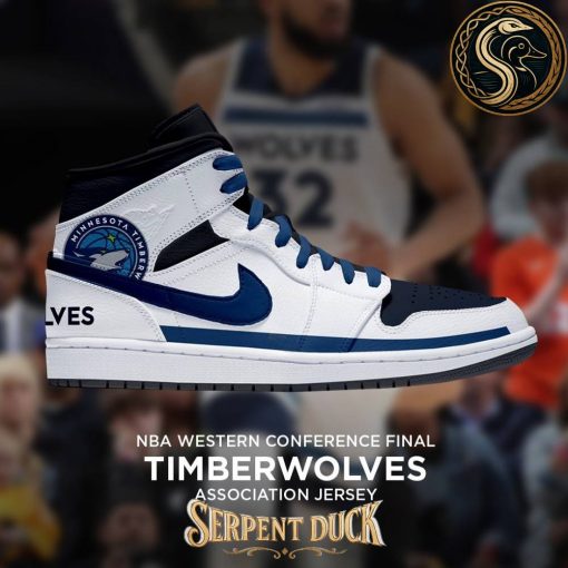 Minnesota Timberwolves NBA Western Conference Final Association Jersey Air Jordan 1 Sneaker