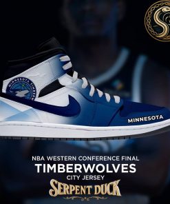 Minnesota Timberwolves NBA Western Conference Final City Jersey Air Jordan 1 Sneaker