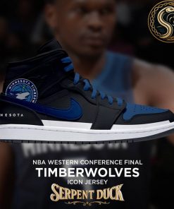 Minnesota Timberwolves NBA Western Conference Final Icon Jersey Air Jordan 1 Sneaker