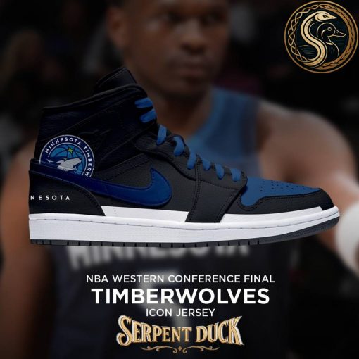 Minnesota Timberwolves NBA Western Conference Final Icon Jersey Air Jordan 1 Sneaker