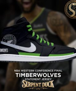 Minnesota Timberwolves NBA Western Conference Final Statement Jersey Air Jordan 1 Sneaker