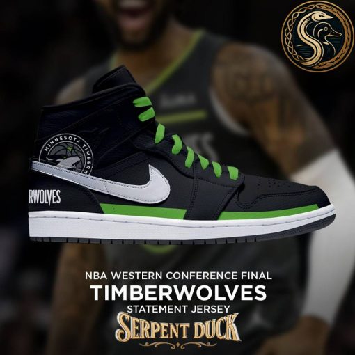 Minnesota Timberwolves NBA Western Conference Final Statement Jersey Air Jordan 1 Sneaker