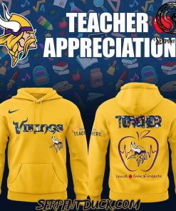 Minnesota Vikings Teacher Appreciation 2025 Hoodie