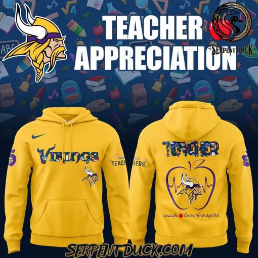 Minnesota Vikings Teacher Appreciation 2025 Hoodie