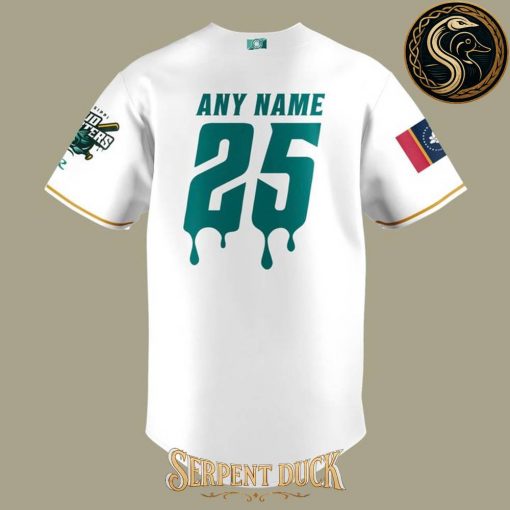 Mississippi Mud Monsters Limited Edition 2025 White Baseball Jersey