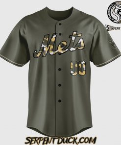 New York Mets Sean Manaea Camo Custom Baseball Jersey