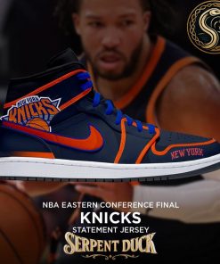 New York Knicks NBA Eastern Conference Final Statement Jersey Air Jordan 1 Sneaker