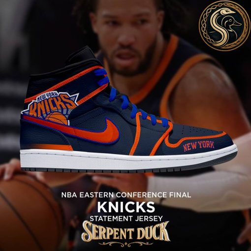 New York Knicks NBA Eastern Conference Final Statement Jersey Air Jordan 1 Sneaker