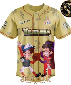 New York Yankees Gravity Falls Baseball Jersey