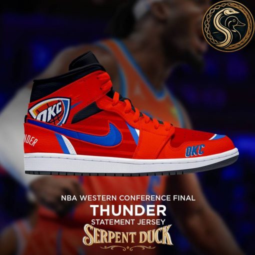 Oklahoma City Thunder NBA Western Conference Final Statement Jersey Air Jordan 1 Sneaker