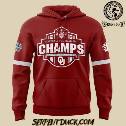 Oklahoma Sooners 2025 SEC Softball Conference Tournament Champions Hoodie