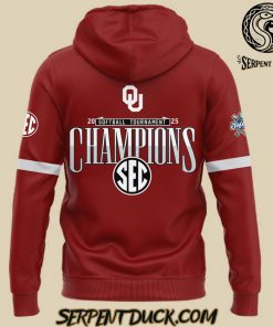 Oklahoma Sooners 2025 SEC Softball Conference Tournament Champions Hoodie