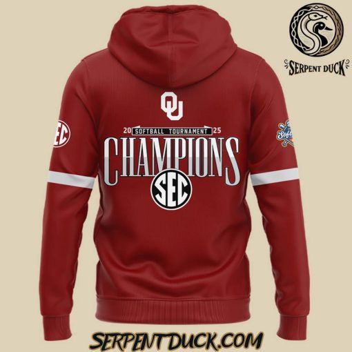 Oklahoma Sooners 2025 SEC Softball Conference Tournament Champions Hoodie