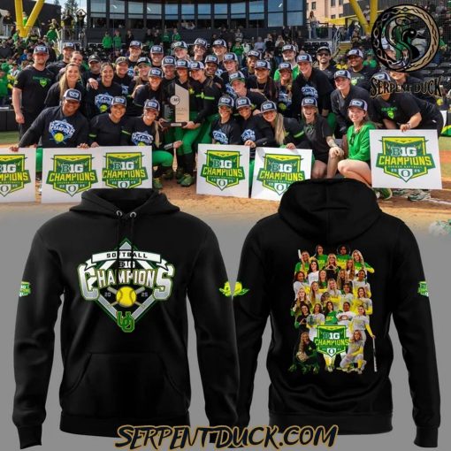 Oregon Ducks Softball Big Ten Softball Regular Season Champions Hoodie