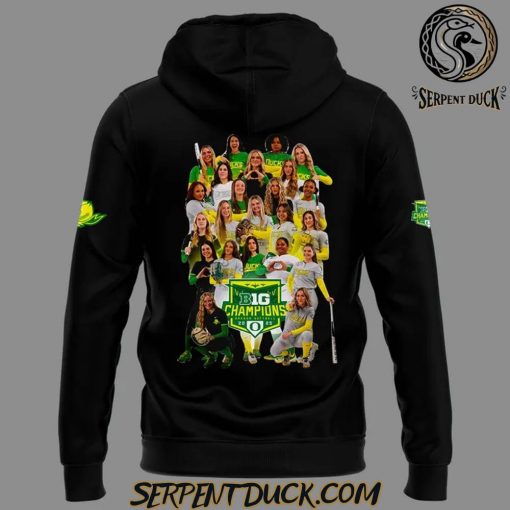 Oregon Ducks Softball Big Ten Softball Regular Season Champions Hoodie