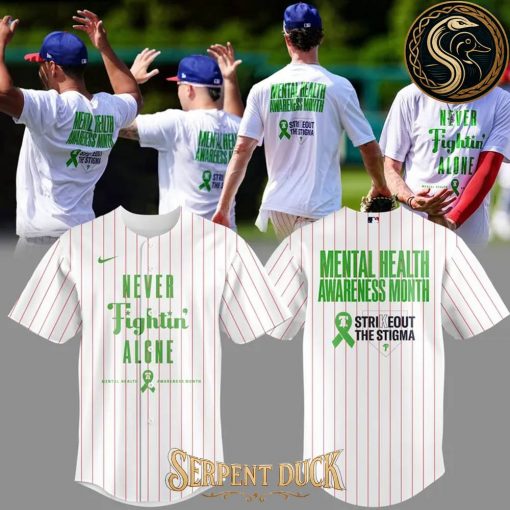 Philadelphia Phillies Mental Health Awareness Month Baseball Jersey