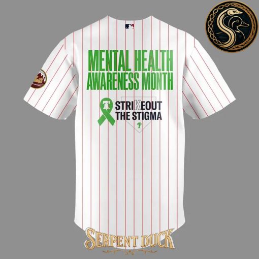 Philadelphia Phillies Mental Health Awareness Month Baseball Jersey