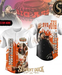 Post Malone x Jelly Roll The Big Ass Stadium Tour Baseball Jersey