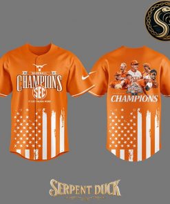 Texas Longhorns Baseball Tourament Champions Jersey