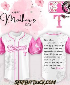 Texas Rangers MLB x Happy Mother’s Day Baseball Jersey