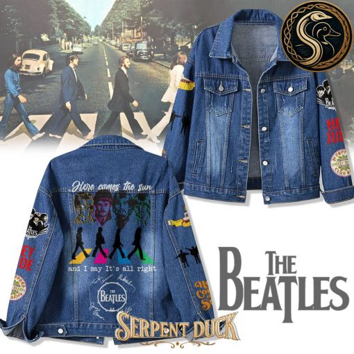 The Beatles Here Comes The Sun And I Say It’s All Right Denim Jacket