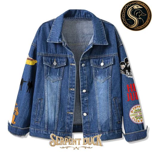 The Beatles Here Comes The Sun And I Say It’s All Right Denim Jacket
