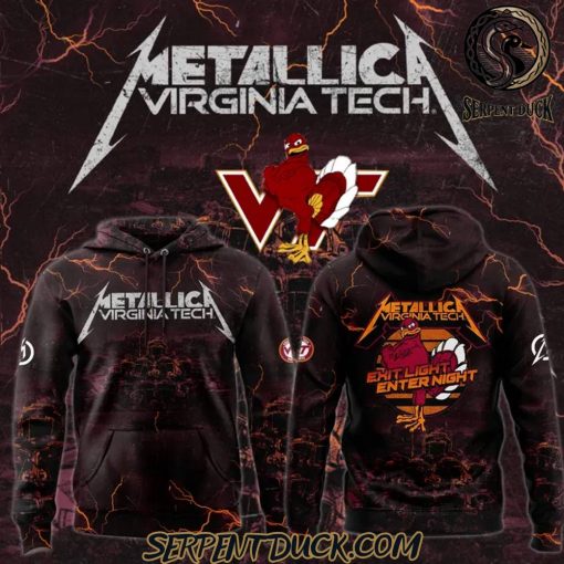 Virginia Tech Hokies Football x Metallica Hoodie