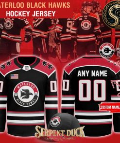 Waterloo Black Hawks 2025 Clark Cup Final Hockey Jersey