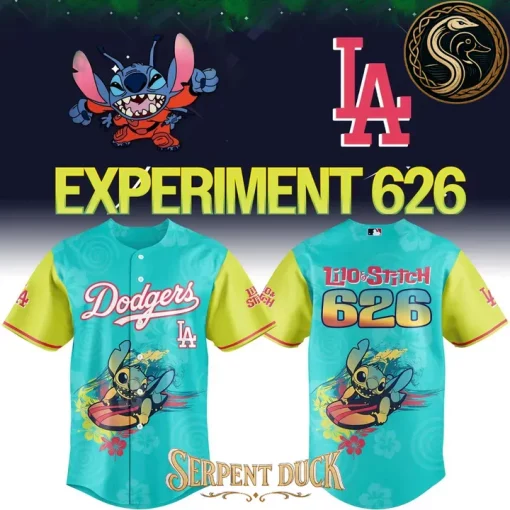 Los Angeles Dodgers X Experiment 626 Baseball Jersey